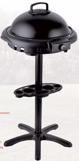 Churrasco elétrico acampamento piquenique mesa elétrica suporte de aço grelhador portátil para churrasco