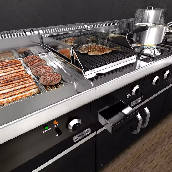 Fogão elétrico comercial de aço inoxidável para equipamentos de cozinha com 2 placas redondas